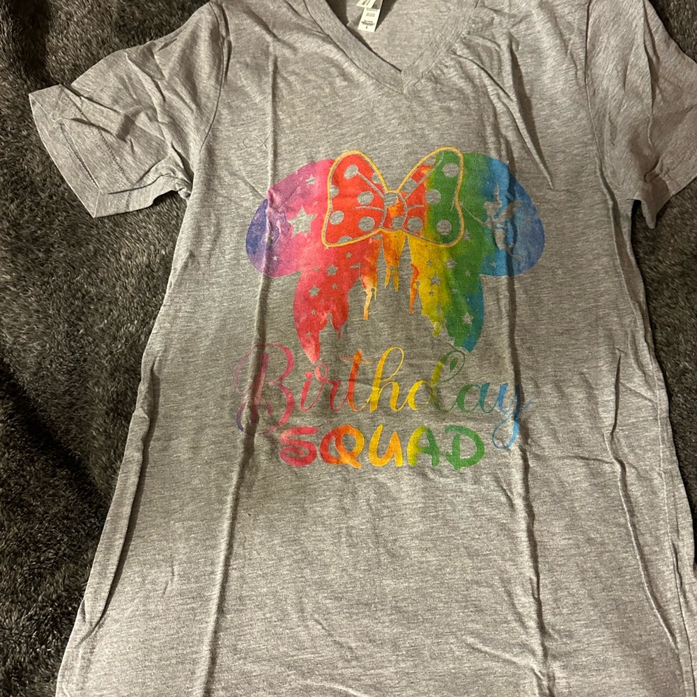 Women’s “birthday squad” Disney tshirt